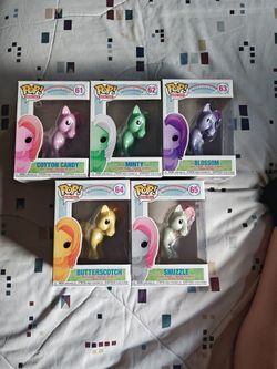 Pops just got my little ponies whole set