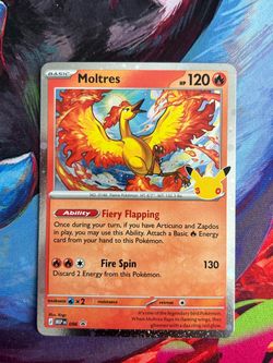 Moltres #96 Black Star Promo Pokemon TCG 30th Celebration
