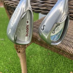 Ladies Callaway Big Bertha Sand Wedge & Cleveland Bloom Pitching Wedge / BOTH NEED GRIPS $20 EACH