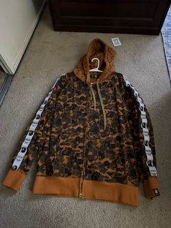 BAPE x MCM Camo Full-Zip Hoodie