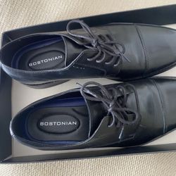 New Black Leather Solman shoes
