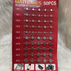 COTCHEAR 50 Alkaline Batteries Assorted 