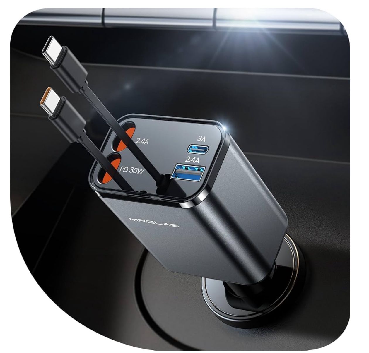 RETRACTABLE CAR CHARGER 