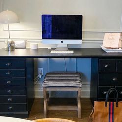 Pottery Barn Executive Desk, With Hutch, Complete With Filing Drawer (from PB Printer’s Modular Collection)
