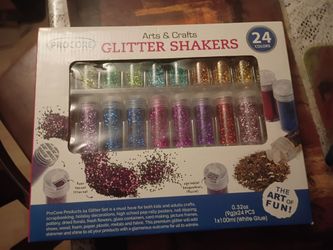 ProCore Arts & Crafts Glitter Shakers 24-Color Set
