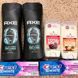 $20 - MENS AXE BUNDLE - Body Wash - Deodorant - Toothpaste