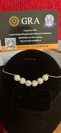 Silver 925 Original Round Brilliant Cut Diomand Test Past Total 3 Carat D Color Moissanite Pendant Neackleas Gemstones Beads Chain