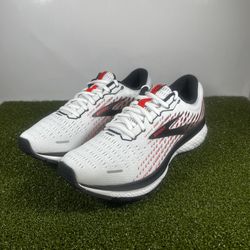 Brooks Womens Ghost 13 1203381B192 White Running Shoes Womens Size 10