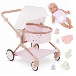NEW LullaBaby – 14-Inch Doll & Twin Stroller