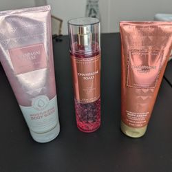 Bath & Body Works Champagne Toast Trio