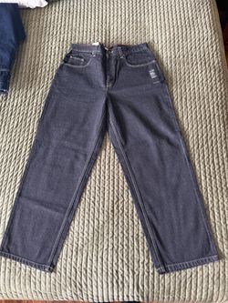 Brand New Black Anchor Blue Baggy Jeans 36x32 With Tags