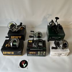 Fishing Reels For Sale! Bait casters & Spin reels! (Left hand) (Great Condition!)