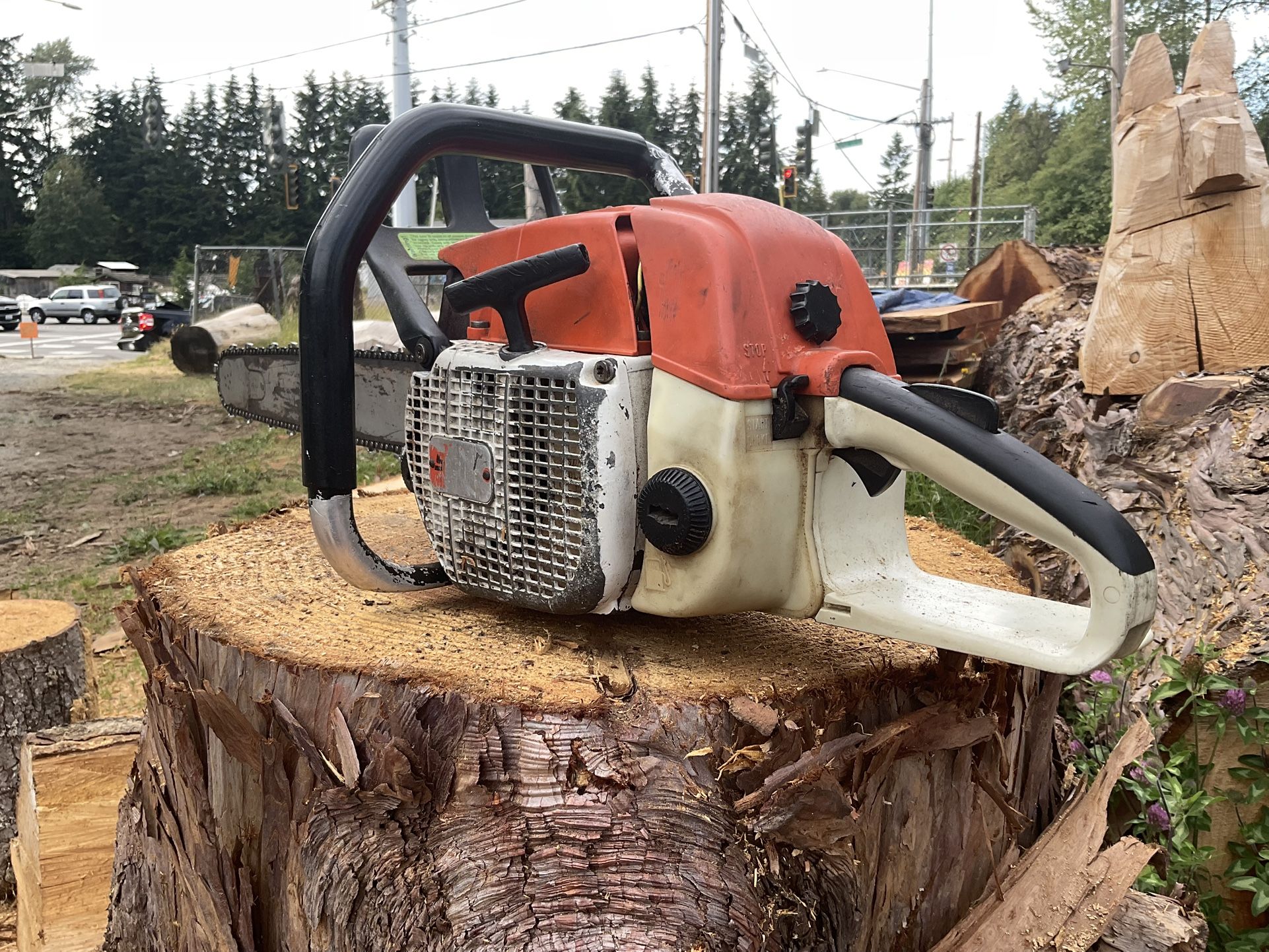 Stihl 038 Chainsaw (28” Bar) (Full Wrap Handle)