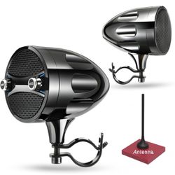 Motorcycle speakers Motorcycle bluetooth speakers ( Black )
