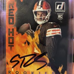 Shedeur Sanders Autograph Auto Rookie NFL Card Cleveland Browns