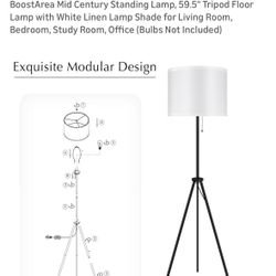 Standing Lamp 59.5” Adjustable Height