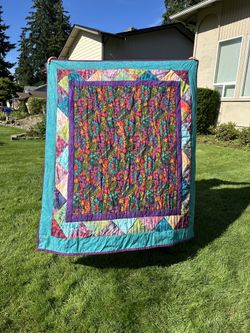 Tufted Patchwork Lap Quilt