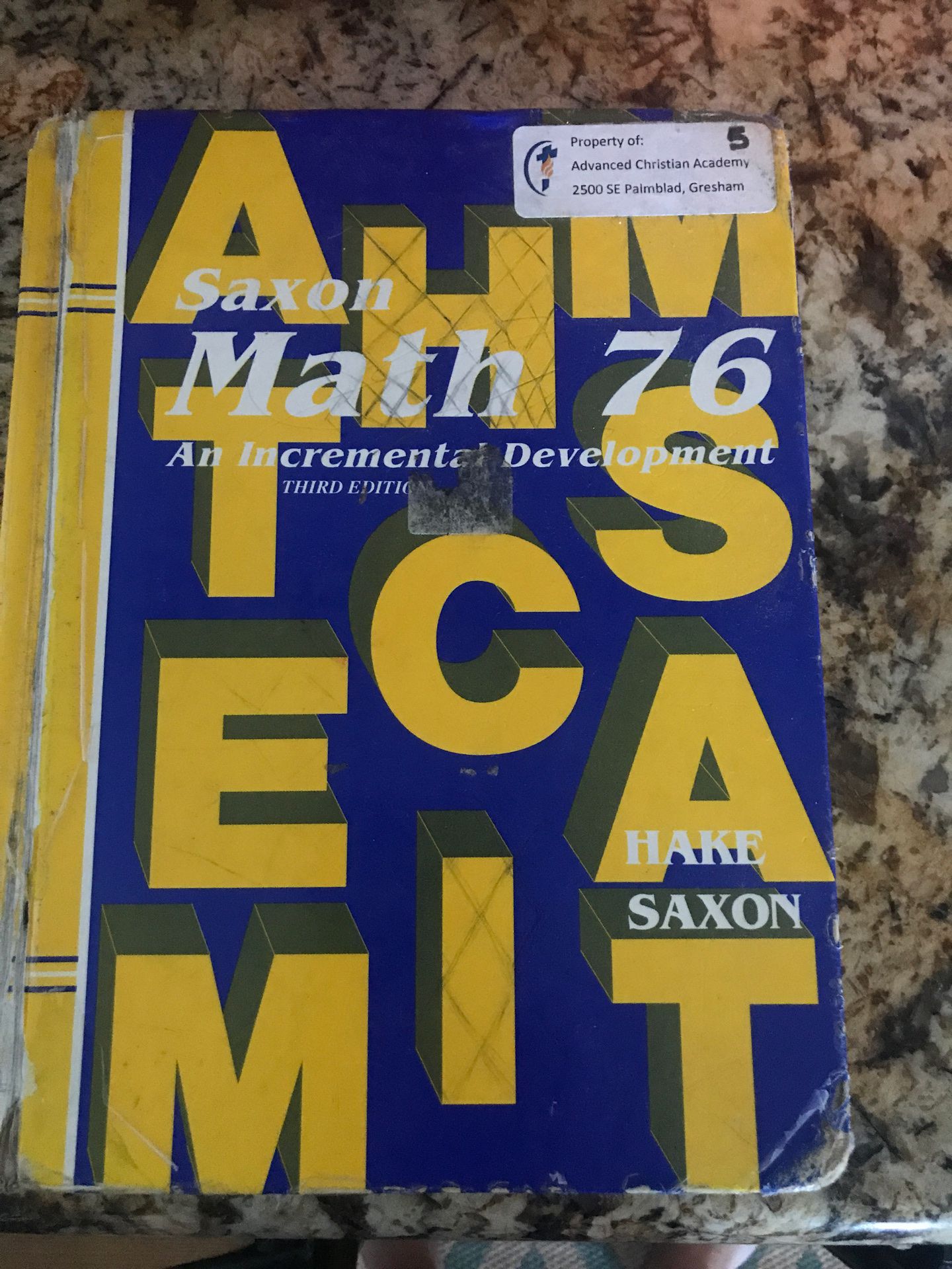 Saxon Math 76 Third Edition