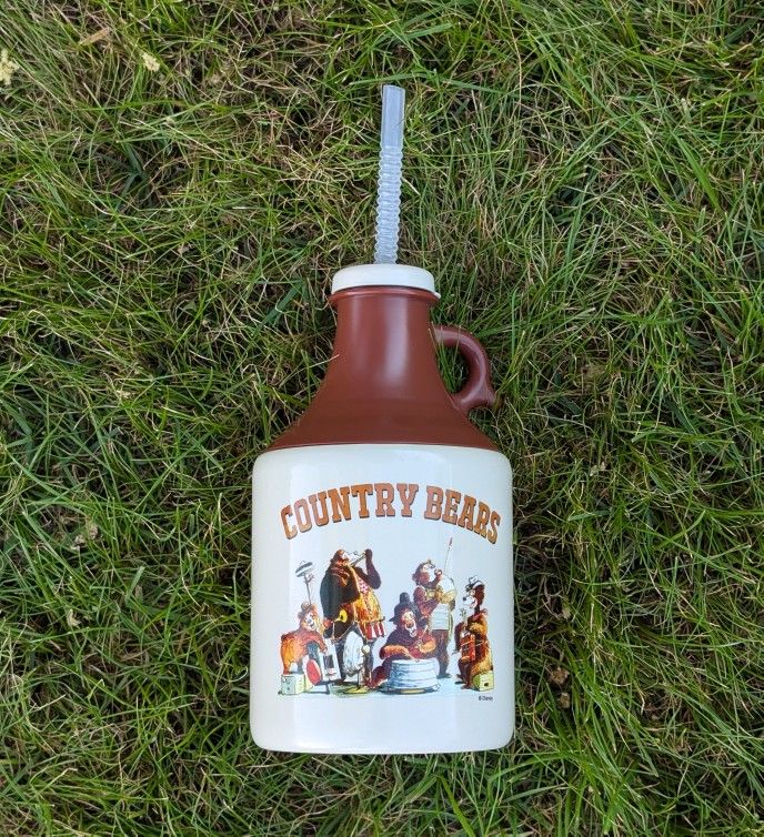 Disney's Country Bears Jamboree Plastic Drinking Sipper Jug Disney Parks Retired