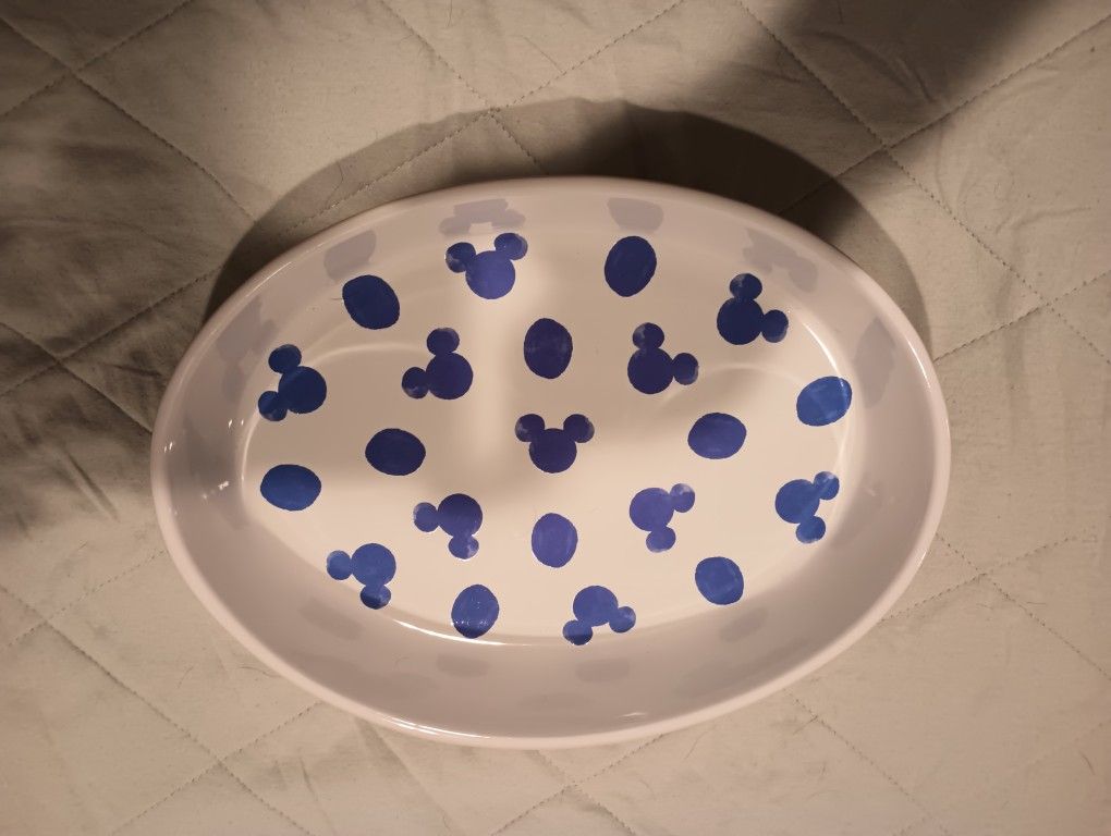 Disney Store Mickey Mouse Blue Pattern Tray BRAND KiNEW WITH TAGS