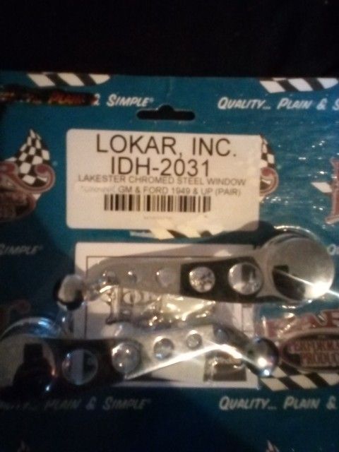 Lakster Chrome Door Handle,And Chrome Steel Window Crank 