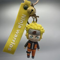 Anime Character Keychain with Bell Charm