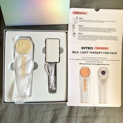 Red Light Facial Body Therapy Massager Tool Radiant Skin 3 Modes Gift Idea Woman (Silver Lake)