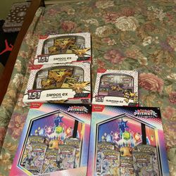 Pokemon 151 Ex boxes and Prismatic Binders