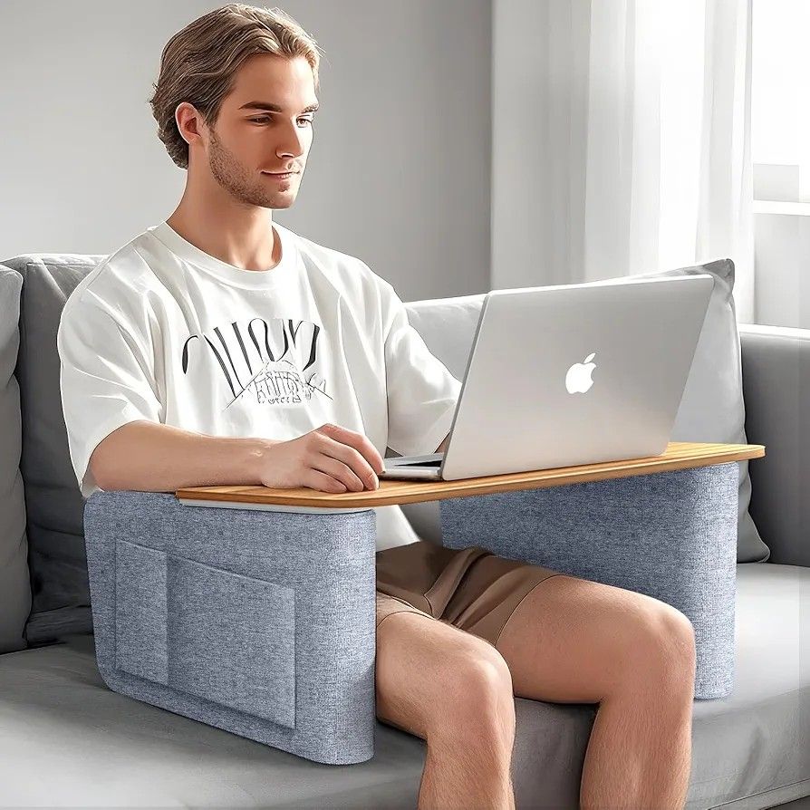 UPERGO Lap Desk Pillow with Arm Rest for Adult/Teen