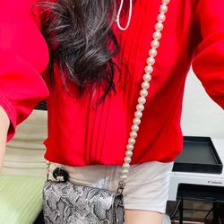 14mm Premium Shell Pearl Strap(Gold Hardware)