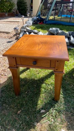 Solid wood coffee table and end table