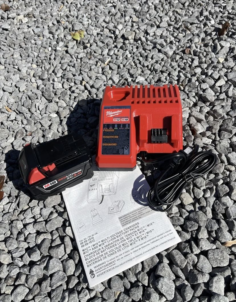 Milwaukee 48-11-1828 3.0 Battery, (1) Charger 18 Volt 48-59-1812 m18