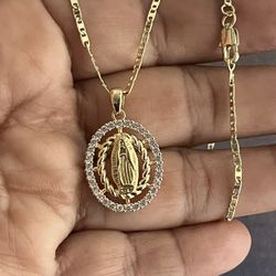 virgen de guadalupe necklace 