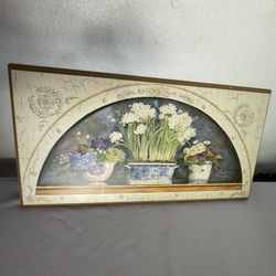 Kathryn White, Picture , Wall Decor, Vintage 28x15