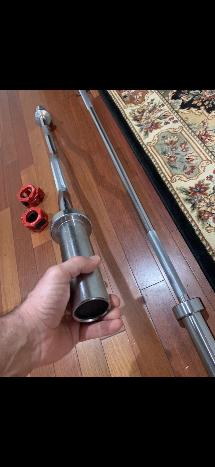 New 6 Ft Olympic Barbell And Curl Bar