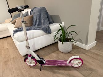 Kids Kick Scooter Pink and White
