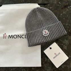 Grey Moncler Beanie 