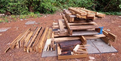 Pallets and scrap wood