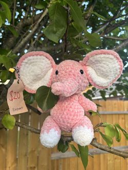 Crochet Elephant Plushie