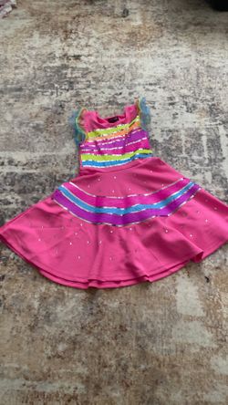 Colorful pink dress