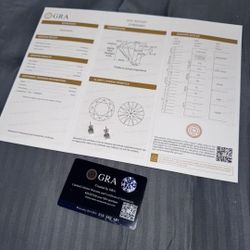 Diamond Earrings w/ Certificate