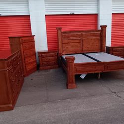 King Size Bedroom Set With Boxspring 
