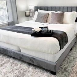 New King Size Platform Bed Frame 