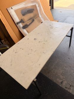 Cb2 marble slab coffee table