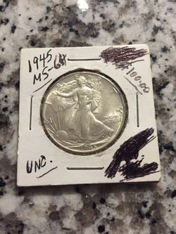 Coin 1945 uncirculated