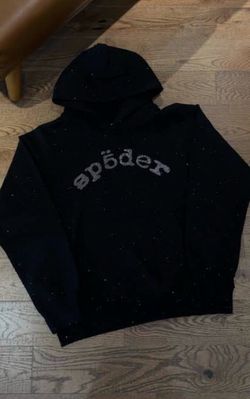 vvs black spider hoodie