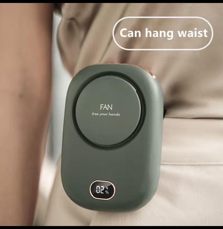 Vissko-ventilador portátil para colgar en el cuello, miniventiladores con cordón ajustable, ventilador de refrigeración deportivo recargable por USB s