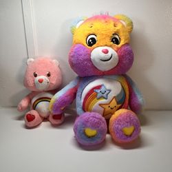 Care Bears  Rainbow Star Caring  Plush  11” 2 bears