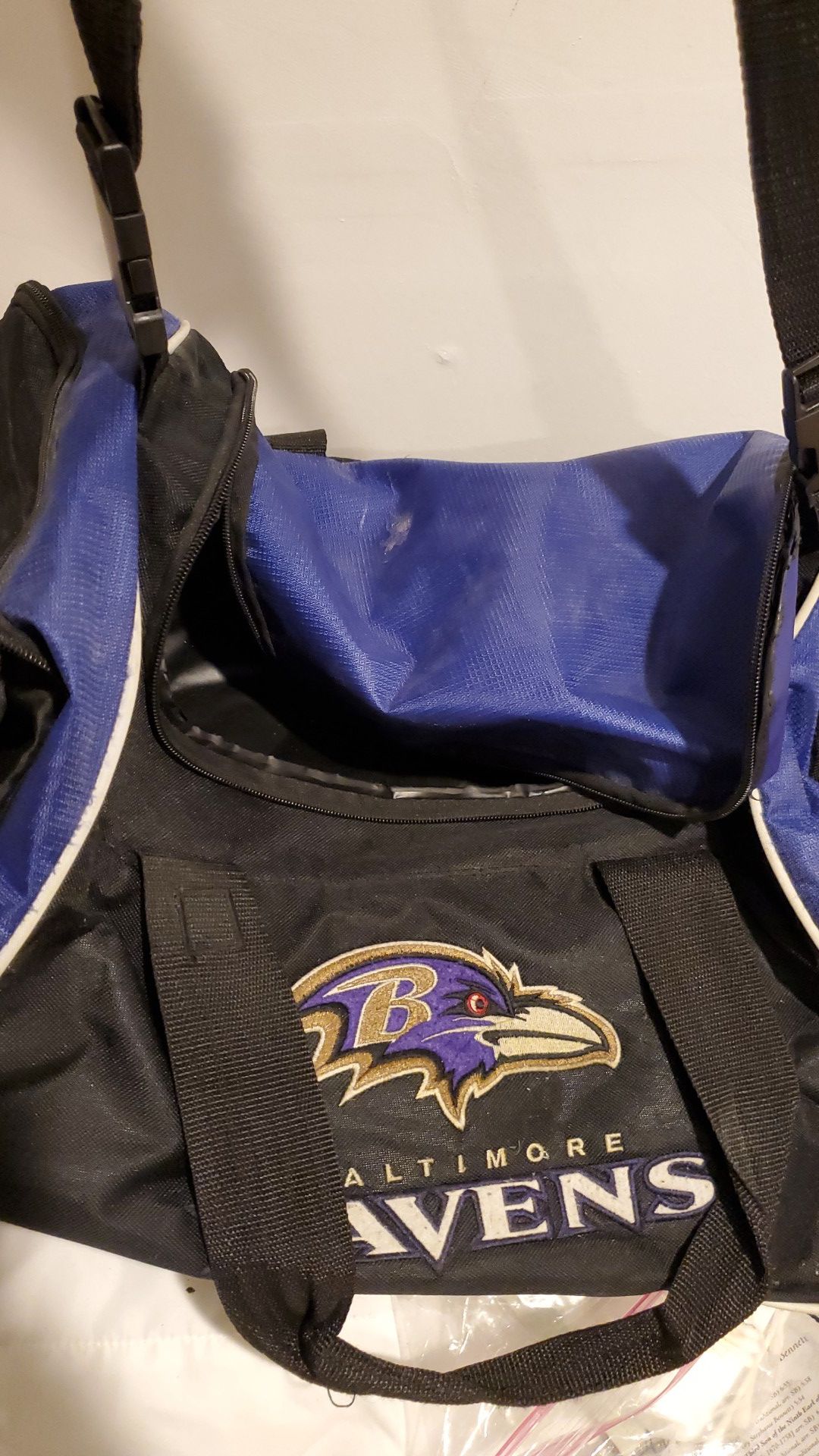 Ravens Duffle bag And Daughter Necklace
