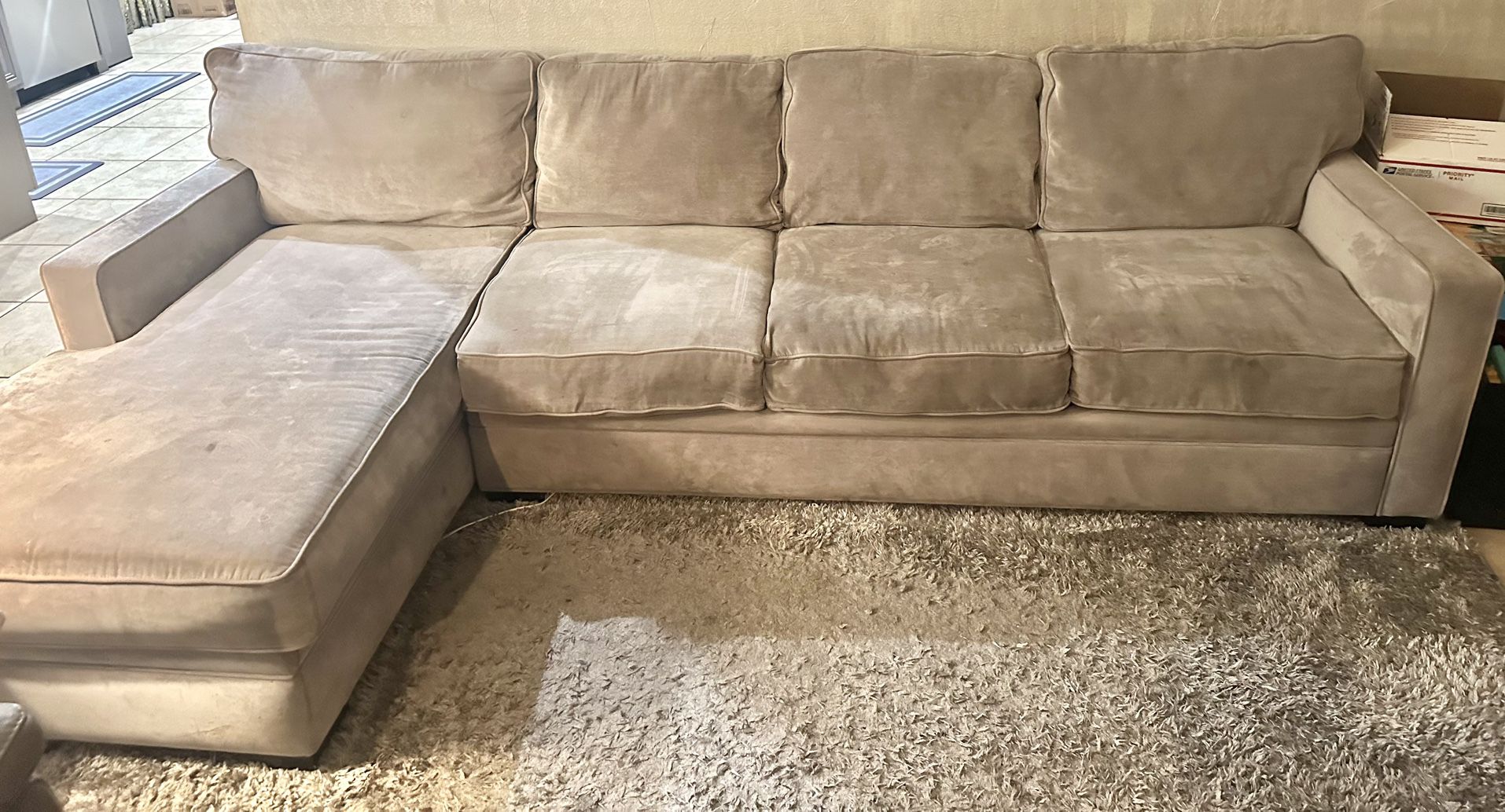 Gray Sectional Couch From Living Spaces 